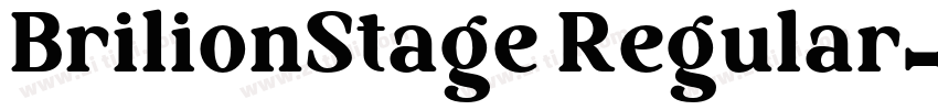 BrilionStage Regular字体转换